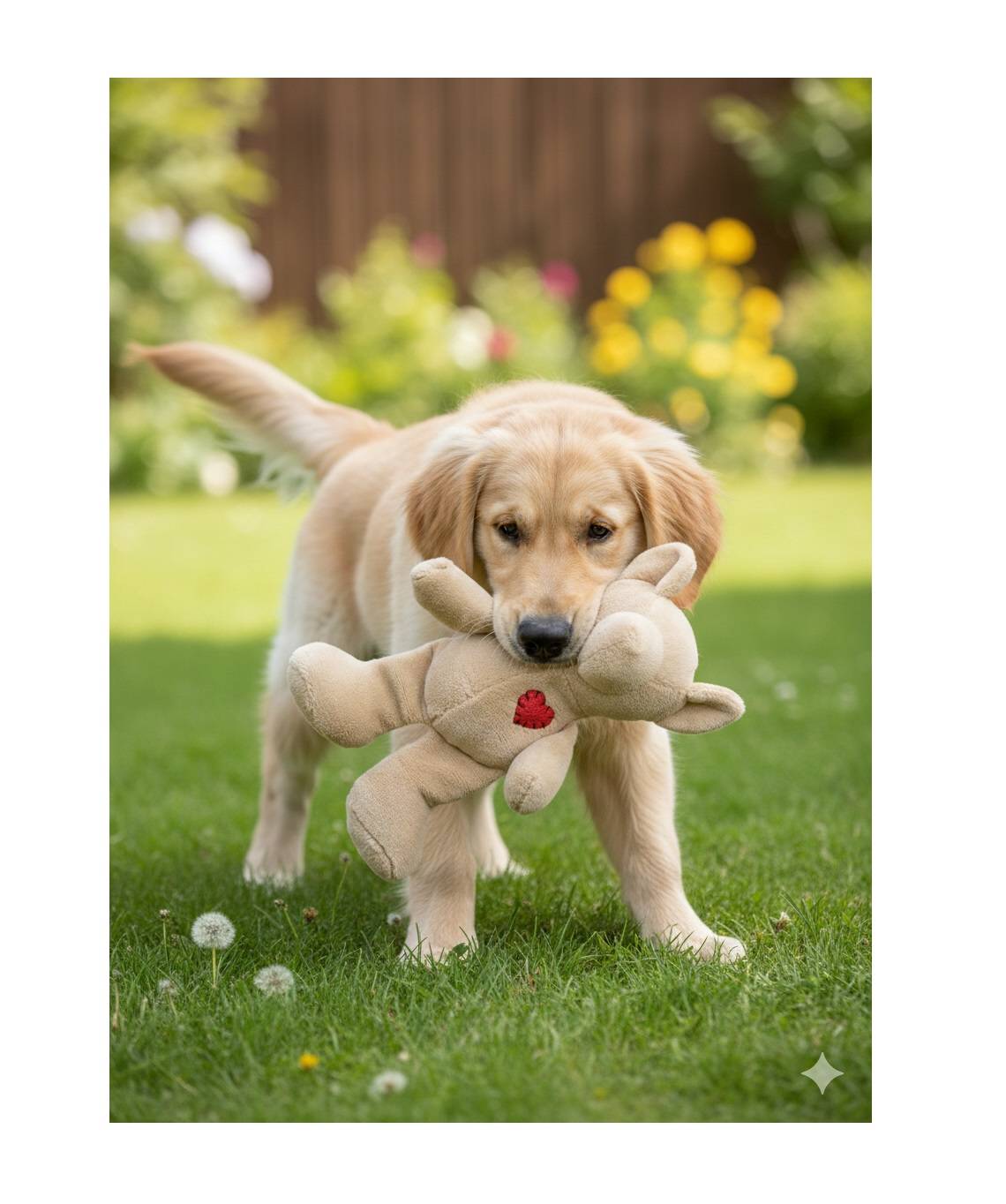 Eden - Jeu en peluche Ourson avec un coeur - Image 2