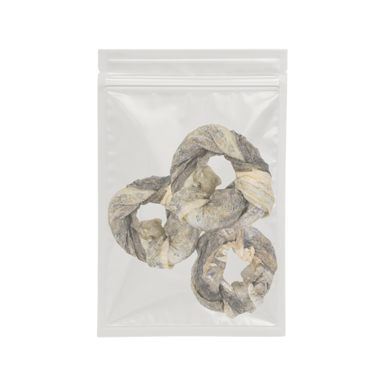 Anneaux de peau de morue pour chiens – Friandises naturelles riches en oméga-3, bon pour peau et pelage - Image 2