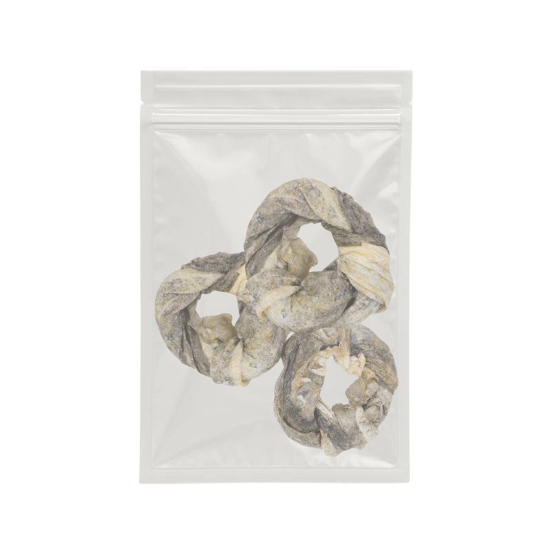 Anneaux de peau de morue pour chiens – Friandises naturelles riches en oméga-3, bon pour peau et pelage - Image 2