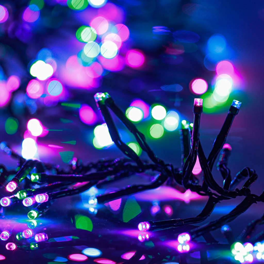 Guirlande LED Groupée PVC 1000 LED 8 Modes Déco Noël Jardin Pastel Multicolore 11m – ComfortXL Outdoor Living - Image 4