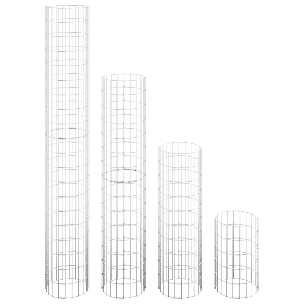 Jardinière | Lits surélevés à gabion circulaires 4 pcs Ø30x50/100/150/200 cm - Image 3