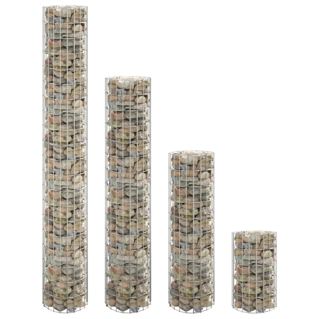 Jardinière | Lits surélevés à gabion circulaires 4 pcs Ø30x50/100/150/200 cm - Image 2