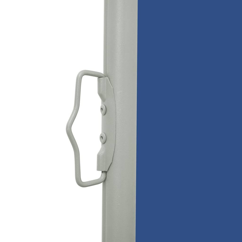 Helloshop26 - Auvent paravent store brise-vue latéral rétractable de patio jardin terrasse balcon protection visuelle écran 100 x 300 cm bleu - Imagen 3