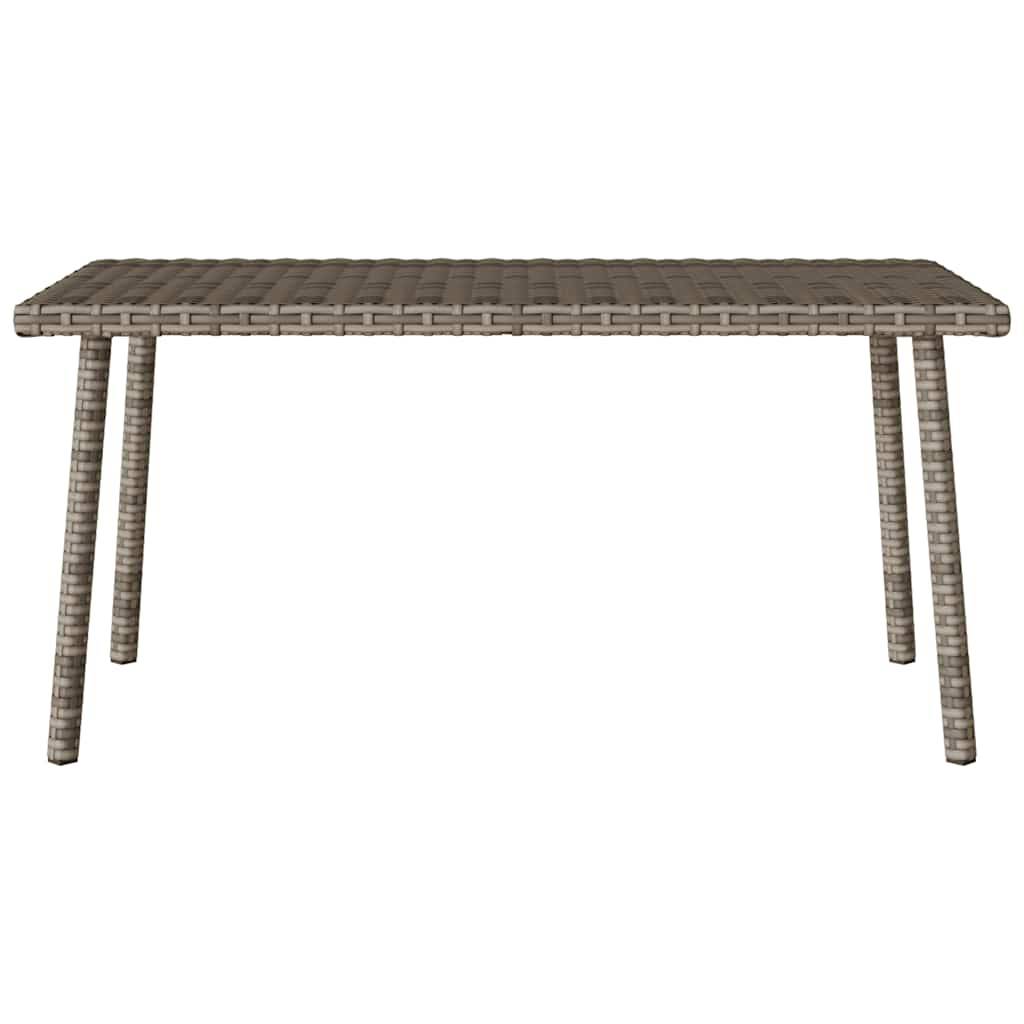 PANGIVO - Table basse de jardin rectangulaire gris résine tressée 80 x 40 x 37 cm - PANGIVO - Image 4