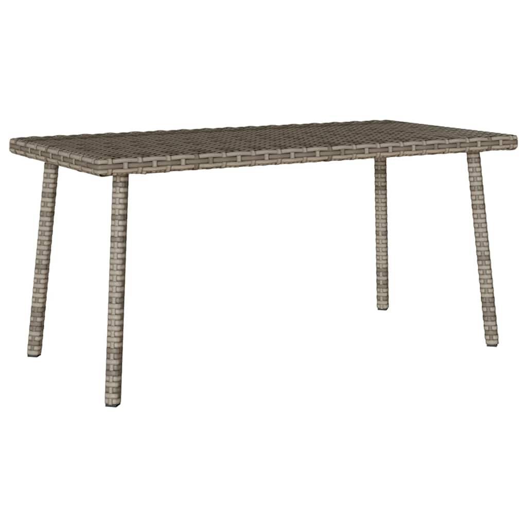 PANGIVO - Table basse de jardin rectangulaire gris résine tressée 80 x 40 x 37 cm - PANGIVO - Image 2