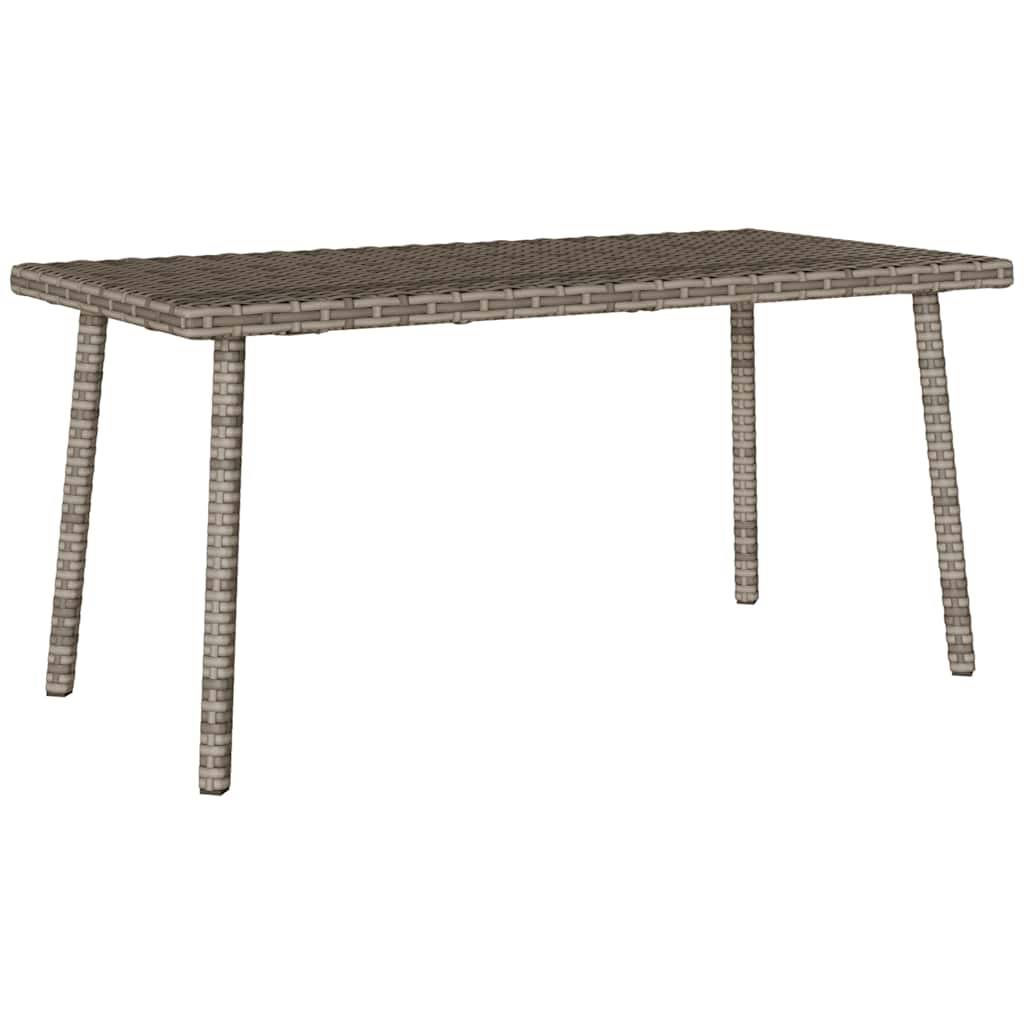 PANGIVO - Table basse de jardin rectangulaire gris résine tressée 80 x 40 x 37 cm - PANGIVO - Image 6