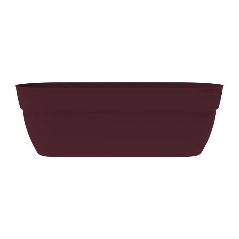 Eda - Eda Jardiniere Basse Osaka 38 L - Avec Barre Métallique De Renfort - 77,3 X 30,7 X H.25,9 Cm - Rouge Bourgogne - Imagen 1
