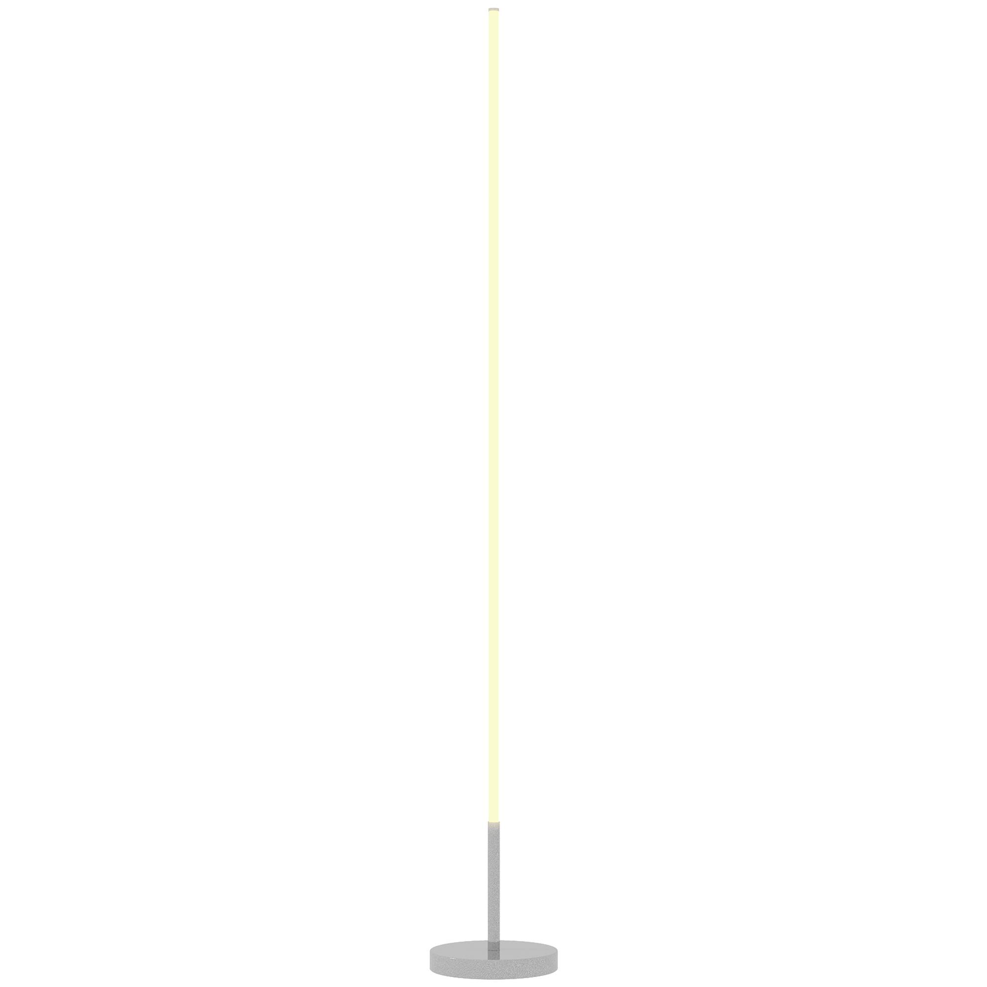 Lampadaire gris argenté salon teinte lumineuse ajustable avec télécommande magnétique - Image 1