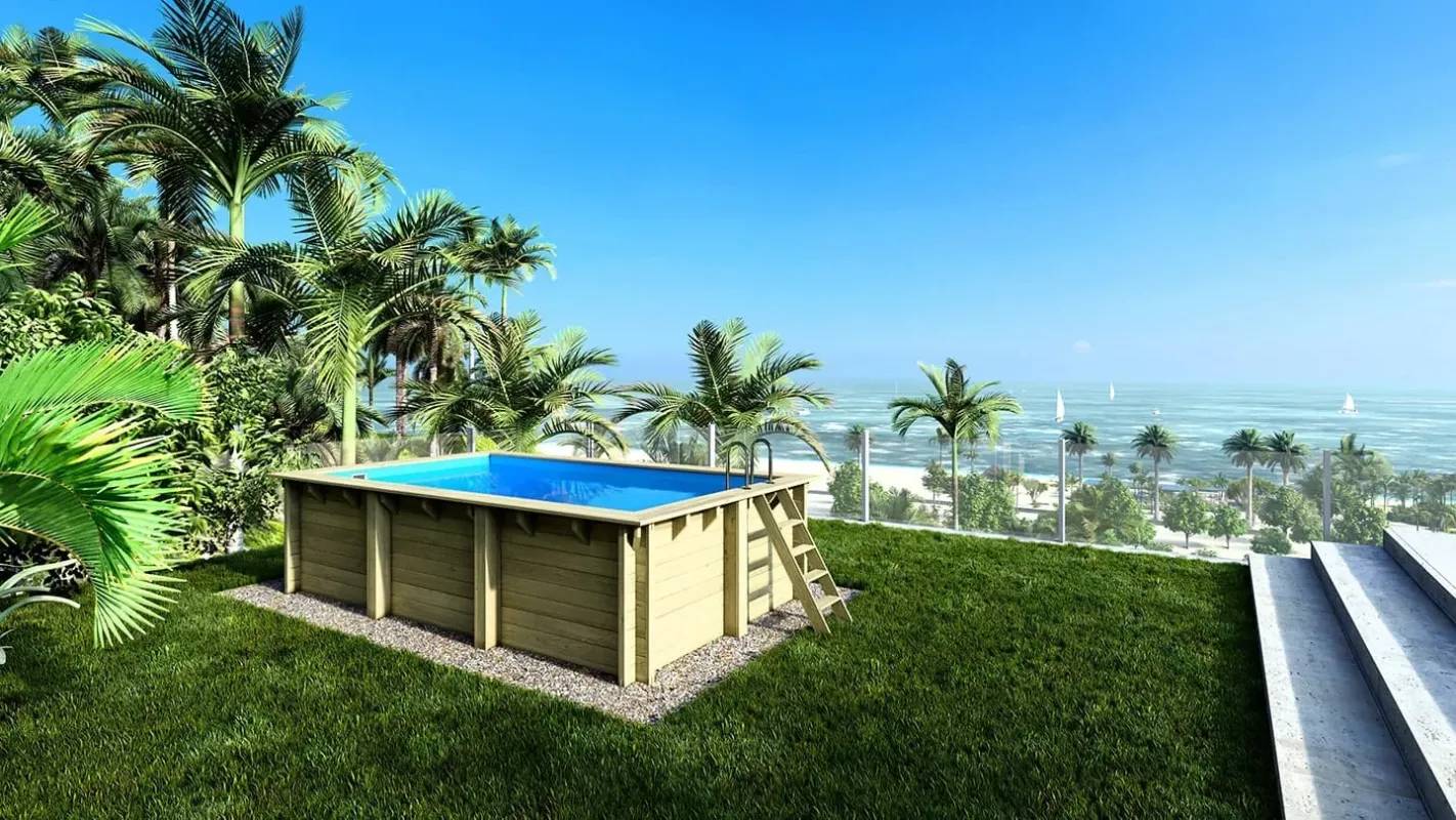 Altanka - Piscine en bois 5x3 - H.1,25 m - avec filtration - BAS786OSPI - Imagen 1