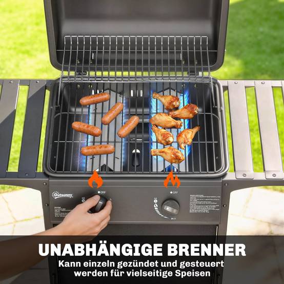 PANGIVO - Barbecue gaz acier inoxydable gris 99 x 56 x 95 cm - PANGIVO - Image 6