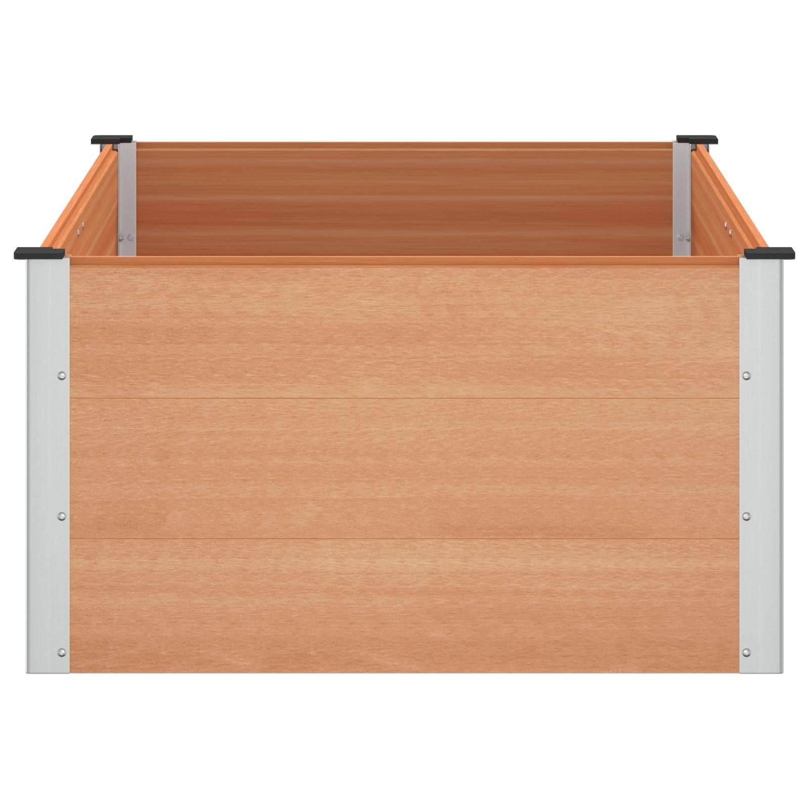 Prolenta Premium - Jardinière aluminium marron  150 x 100 x 54 cm  - Prolenta premium p3108.4 - Image 4