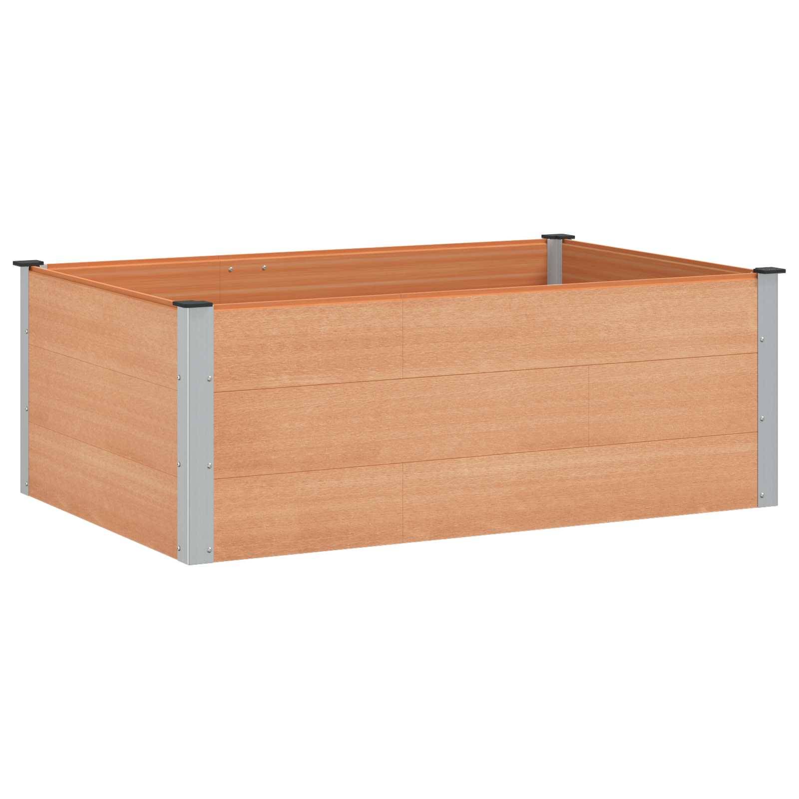 Prolenta Premium - Jardinière aluminium marron 150 x 100 x 54 cm - Prolenta premium p3108.4 - Image 2