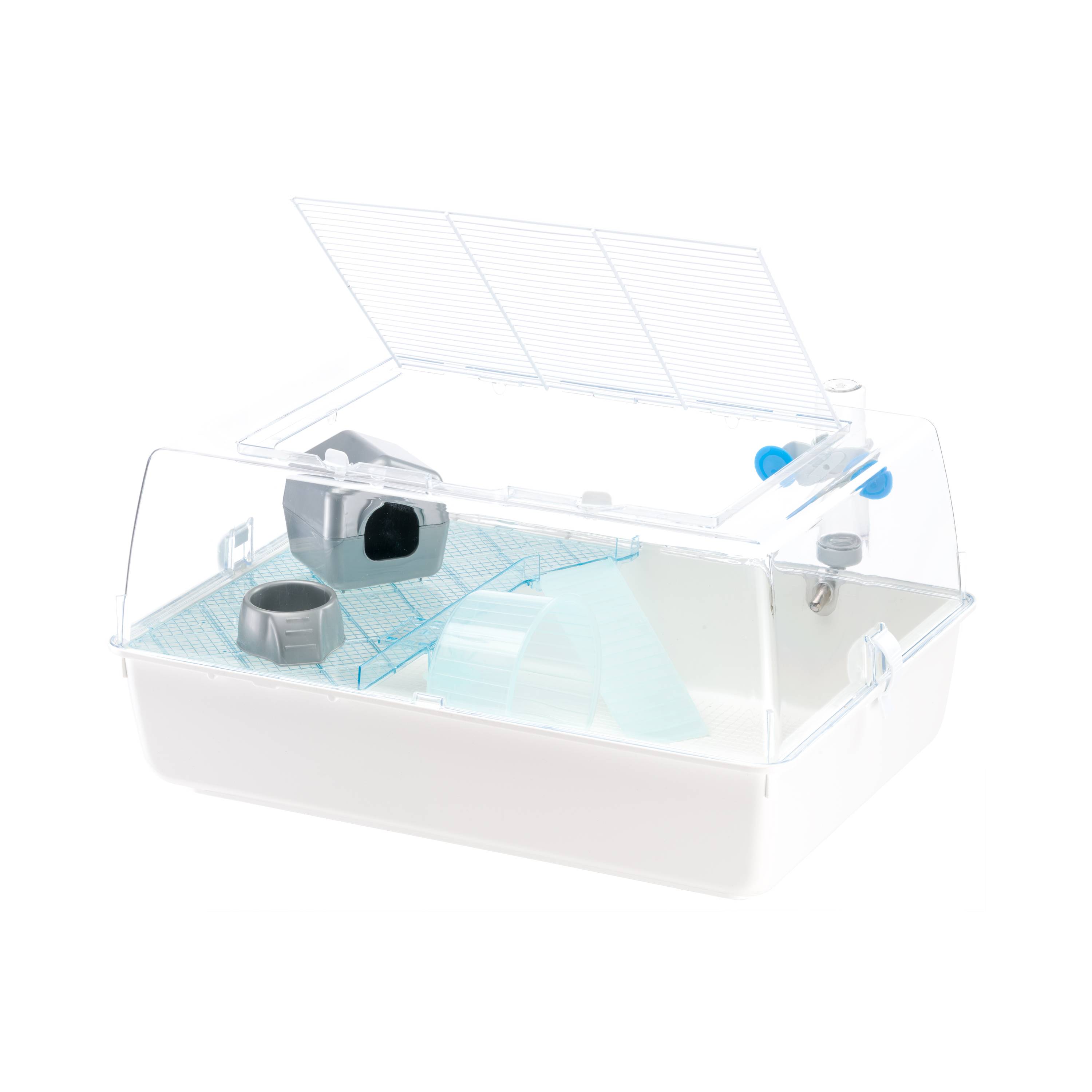 Ferplast - FERPLAST MINI DUNA HAMSTER Cage pour Rongeurs pour Hamsters, Souris, en Plastique, Accessoires inclus : Mangeoire, Abreuvoir, Étagère, Maison, - Imagen 7