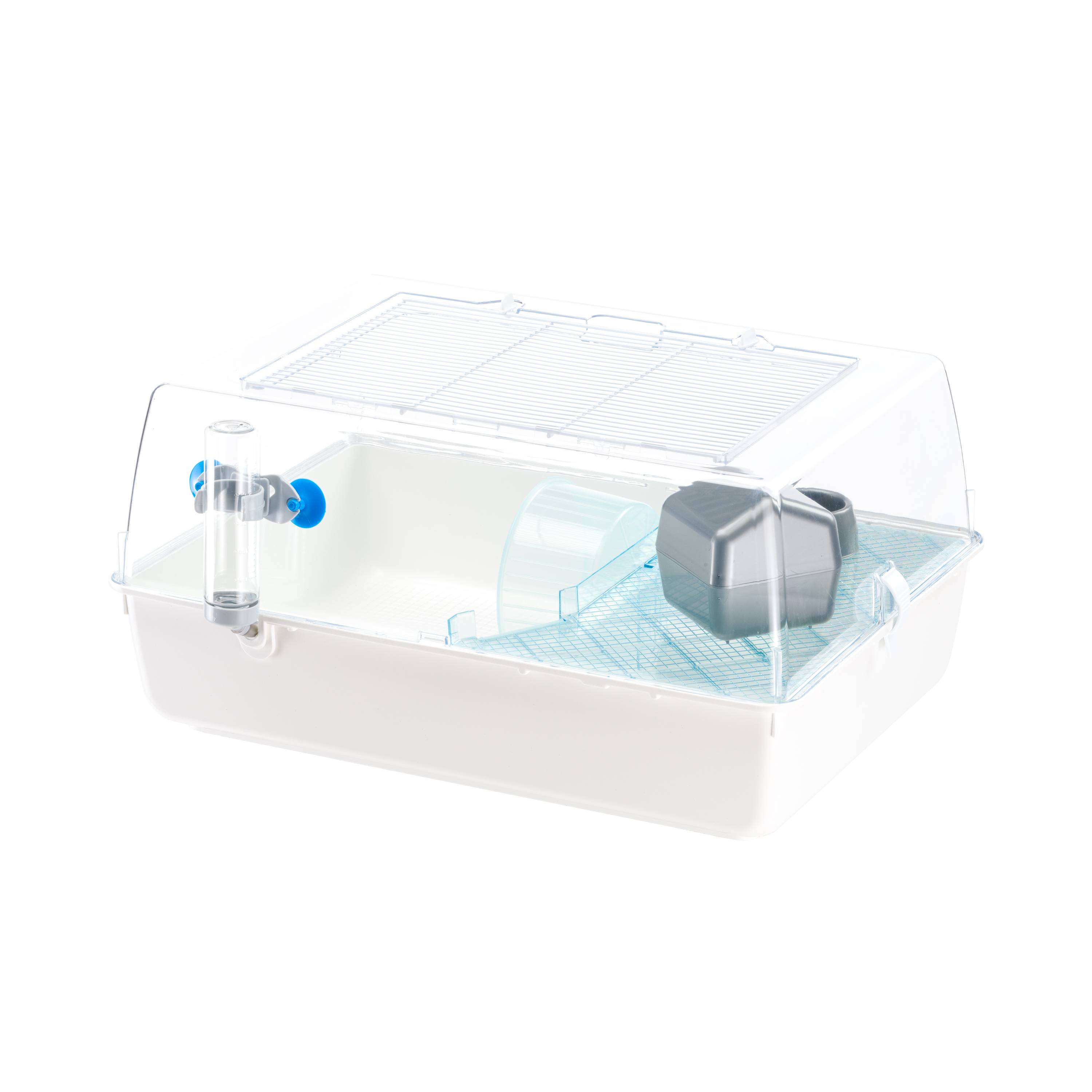 Ferplast - FERPLAST MINI DUNA HAMSTER Cage pour Rongeurs pour Hamsters, Souris, en Plastique, Accessoires inclus : Mangeoire, Abreuvoir, Étagère, Maison, - Imagen 6