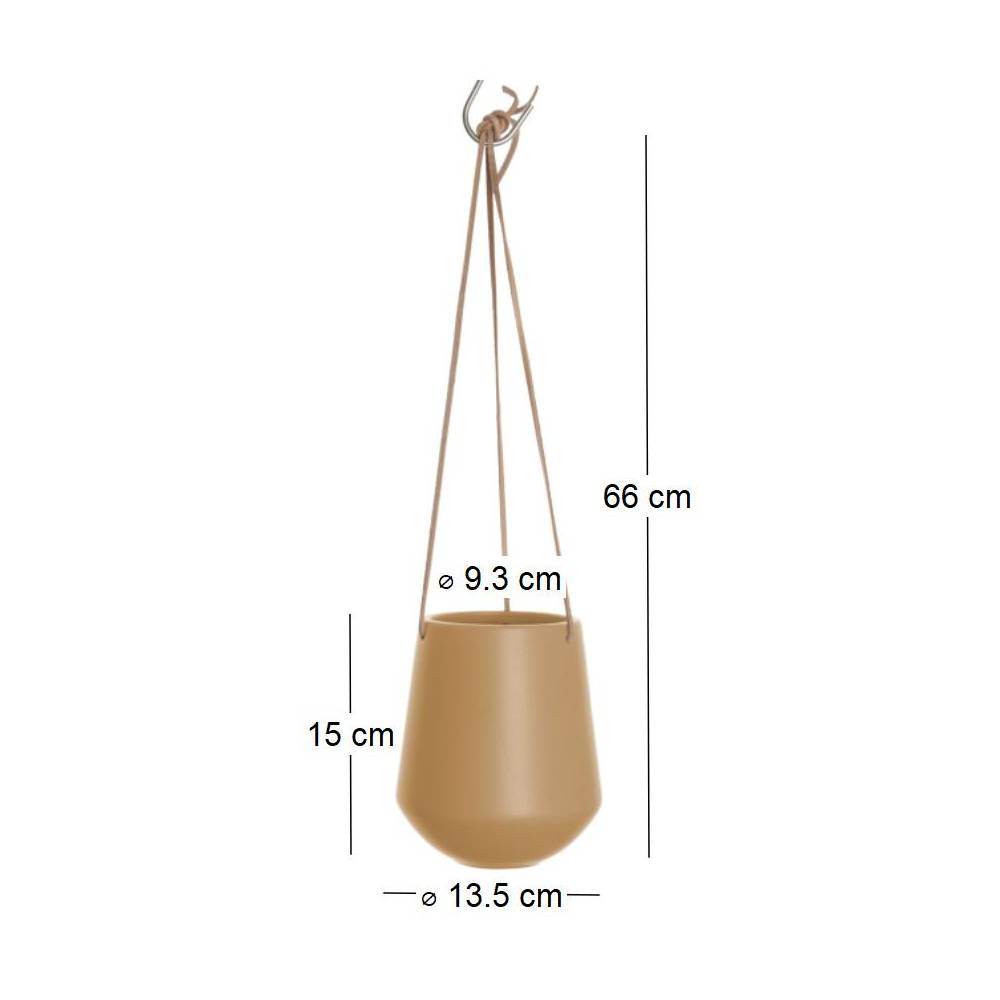 Pt Living - Support à plantes en céramique Skittle medium Sable - Imagen 2