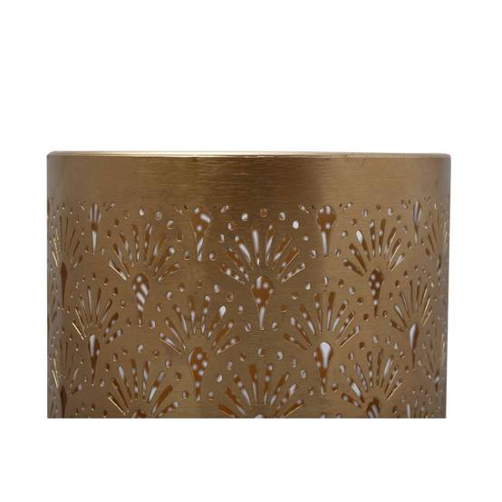 Paris Prix - Vase Rond Design "Decoa" 121cm Gris & Or - Image 2
