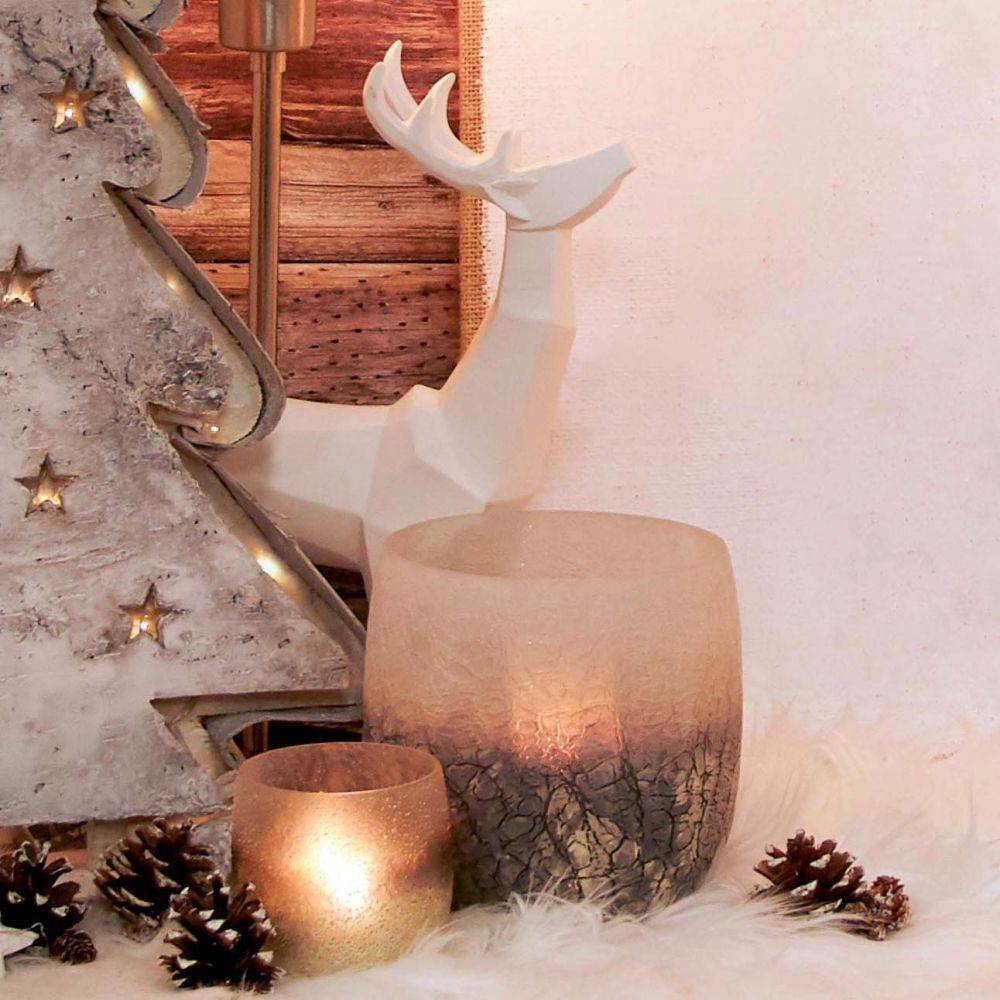 Aubry Gaspard - Statuette origami cerf en résine blanche - Imagen 2