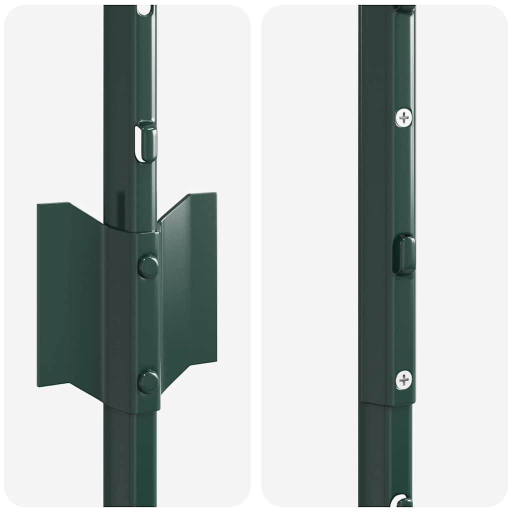 Poteau de clôture acier vert 140 cm x 8,5 cm x 1,8 cm, Poids :6.02kg - PANGIVO - Image 6