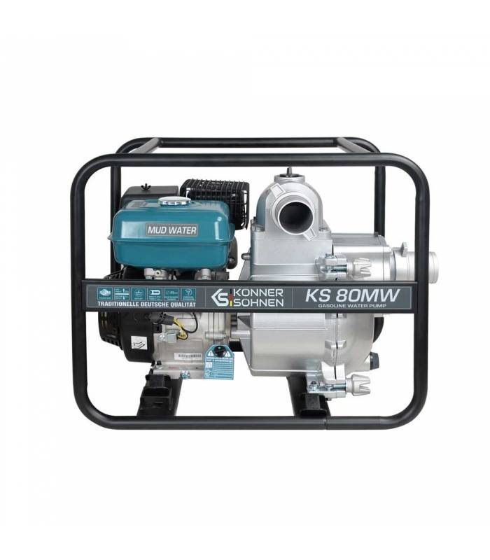 Motopompe 3 pouces spéciale eaux très chargées 60000l/h moteur 269 cc Könner Söhnen KS 80MW - Imagen 1