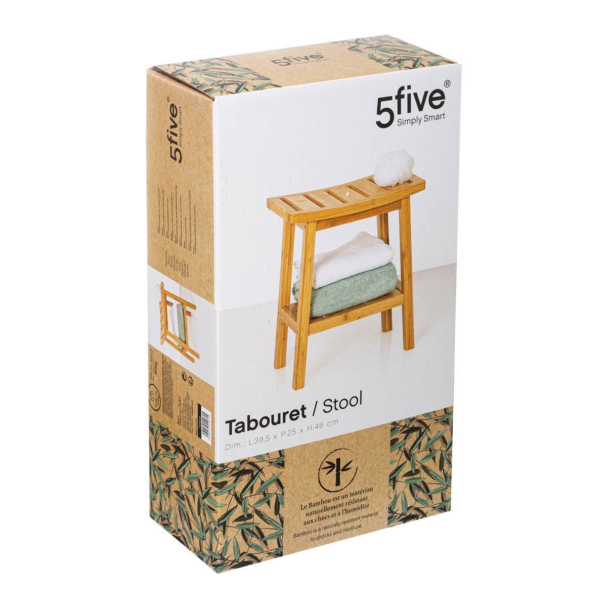 Tabouret rangement bambou - 5five - Imagen 3