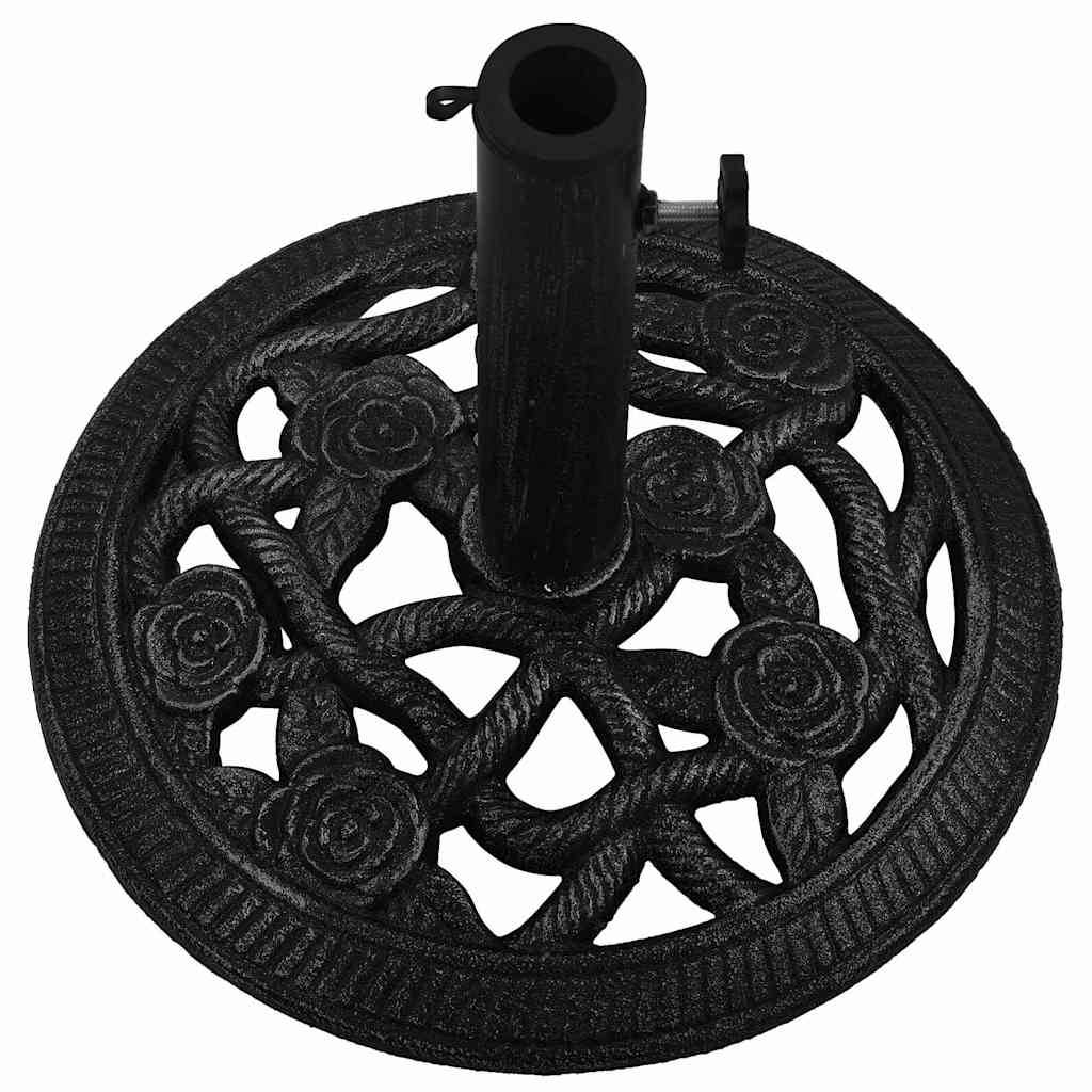Vidaxl - Socle de parasol Noir 40x40x32 cm Fonte vidaXL 317755 - Image 7