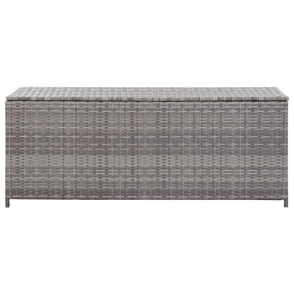 Vidaxl - Boîte de rangement de jardin gris 150x50x60 cm résine tressée vidaXL 46462 - Imagen 6