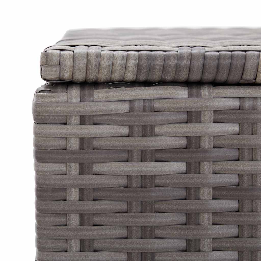 Vidaxl - Boîte de rangement de jardin gris 150x50x60 cm résine tressée vidaXL 46462 - Imagen 4
