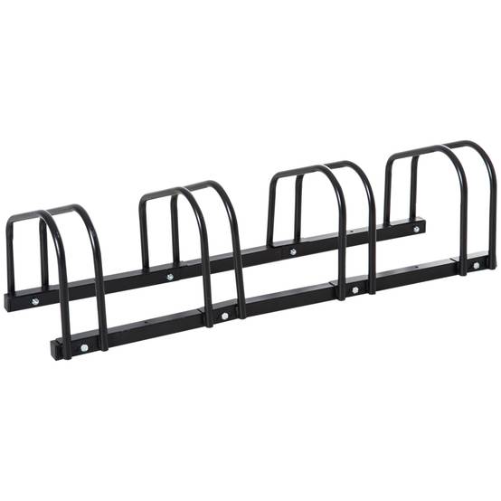 Râtelier pour 4 vélos acier gris 110 x 33 x 27 cm - PANGIVO - Image 2