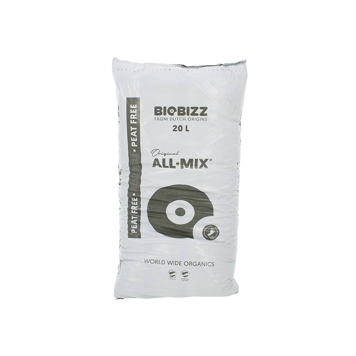 Terreau ALL.MIX en sac de 20 litres - BIOBIZZ - Sans tourbe - Image 1