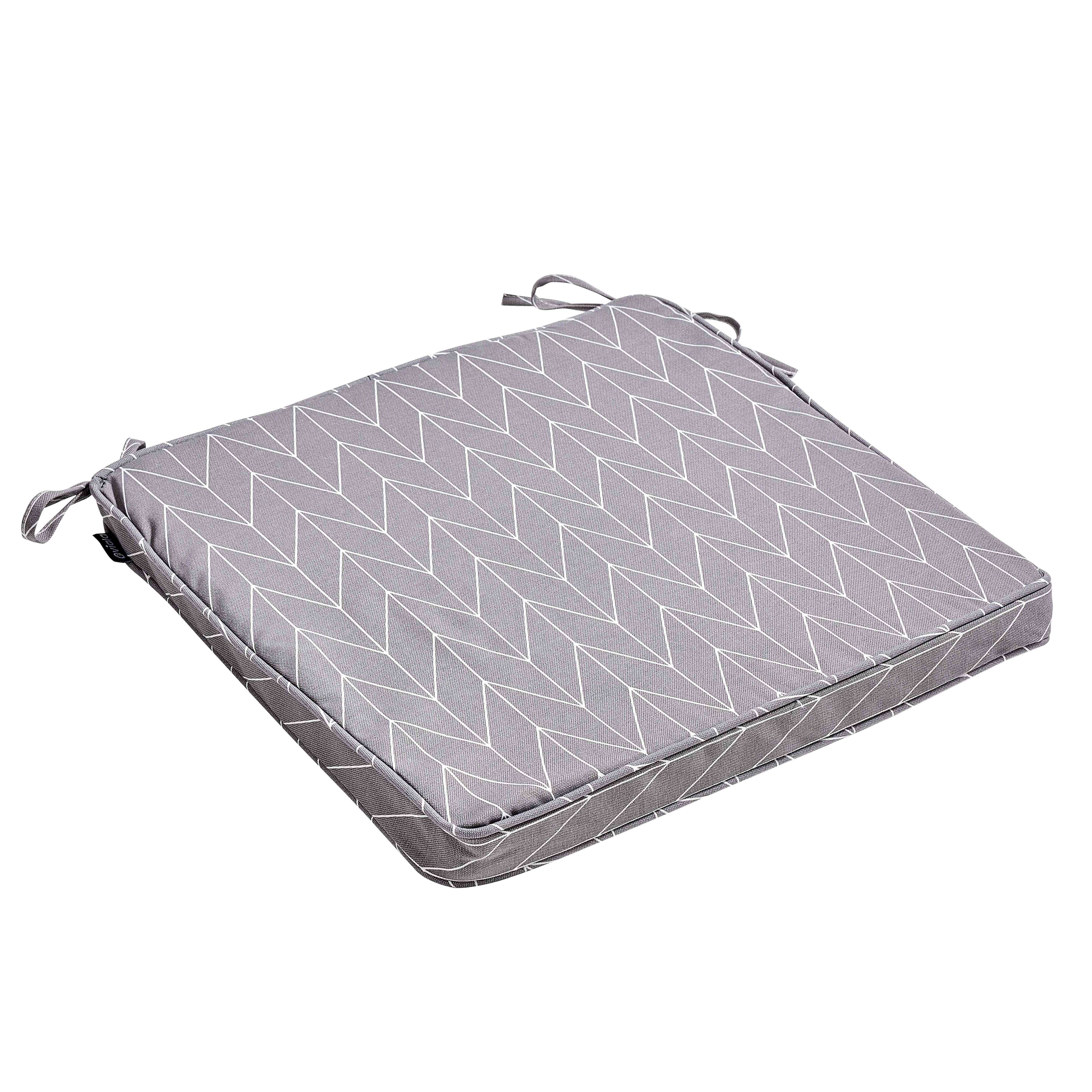 Oviala - Lot de 4 galettes de chaise polyester apache 40x40x3 cm Paita - Oviala - Imagen 2