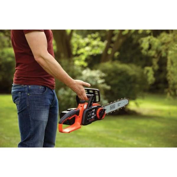 Tronçonneuse BLACK+DECKER 30 cm 36V 2 Ah GKC3630L20-QW - Tendeur De Chaîne Sans Outil - Image 6