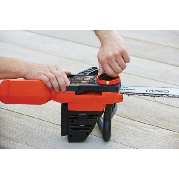 Tronçonneuse BLACK+DECKER 30 cm 36V 2 Ah GKC3630L20-QW - Tendeur De Chaîne Sans Outil - Image 5