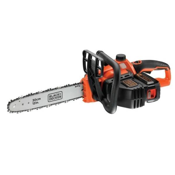 Black & Decker - Tronçonneuse BLACK+DECKER 30 cm 36V 2 Ah GKC3630L20-QW - Tendeur De Chaîne Sans Outil