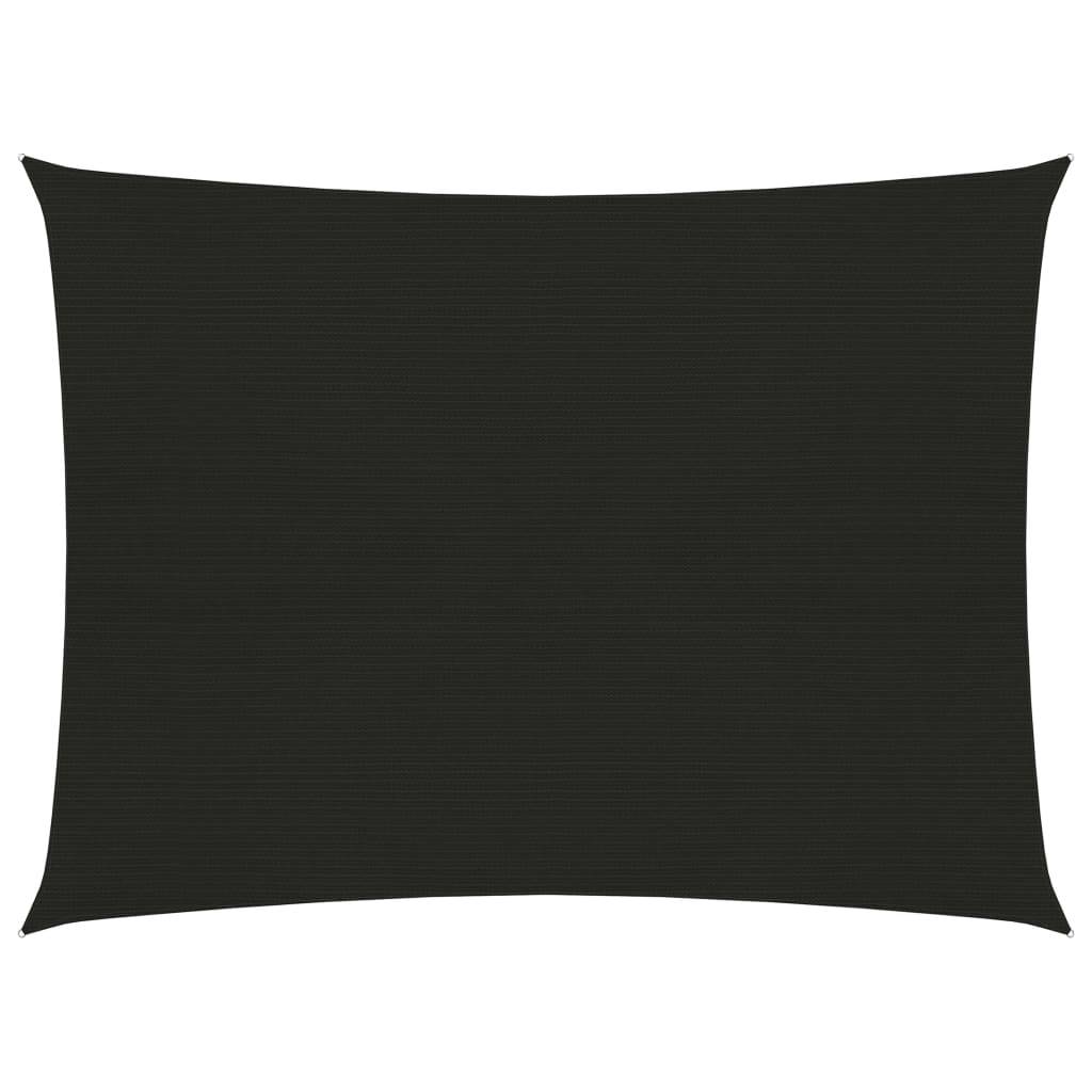 Helloshop26 - Voile d'ombrage 160 g/m² noir 6 x 7 m PEHD - Imagen 1