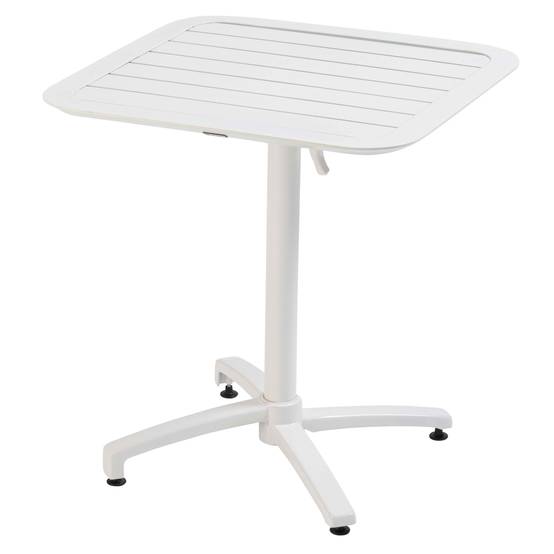 Oviala - Ensemble table inclinable de terrasse 70 x 70 cm et 2 fauteuils blanc Almada - Oviala - Image 3