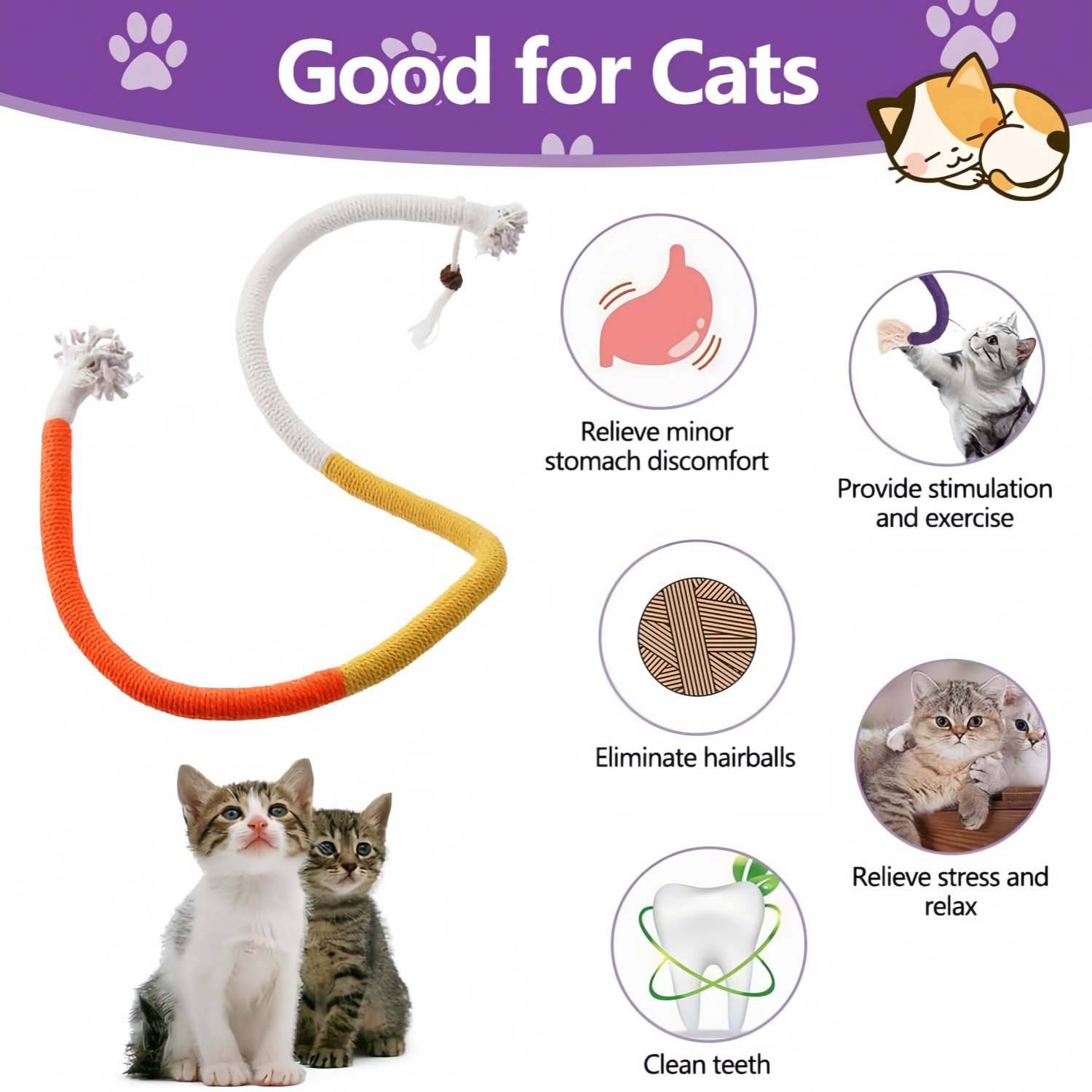 3 Corde à Mâcher pour Chats - Jouet Dentaire  DtopbuyAge - Image 3