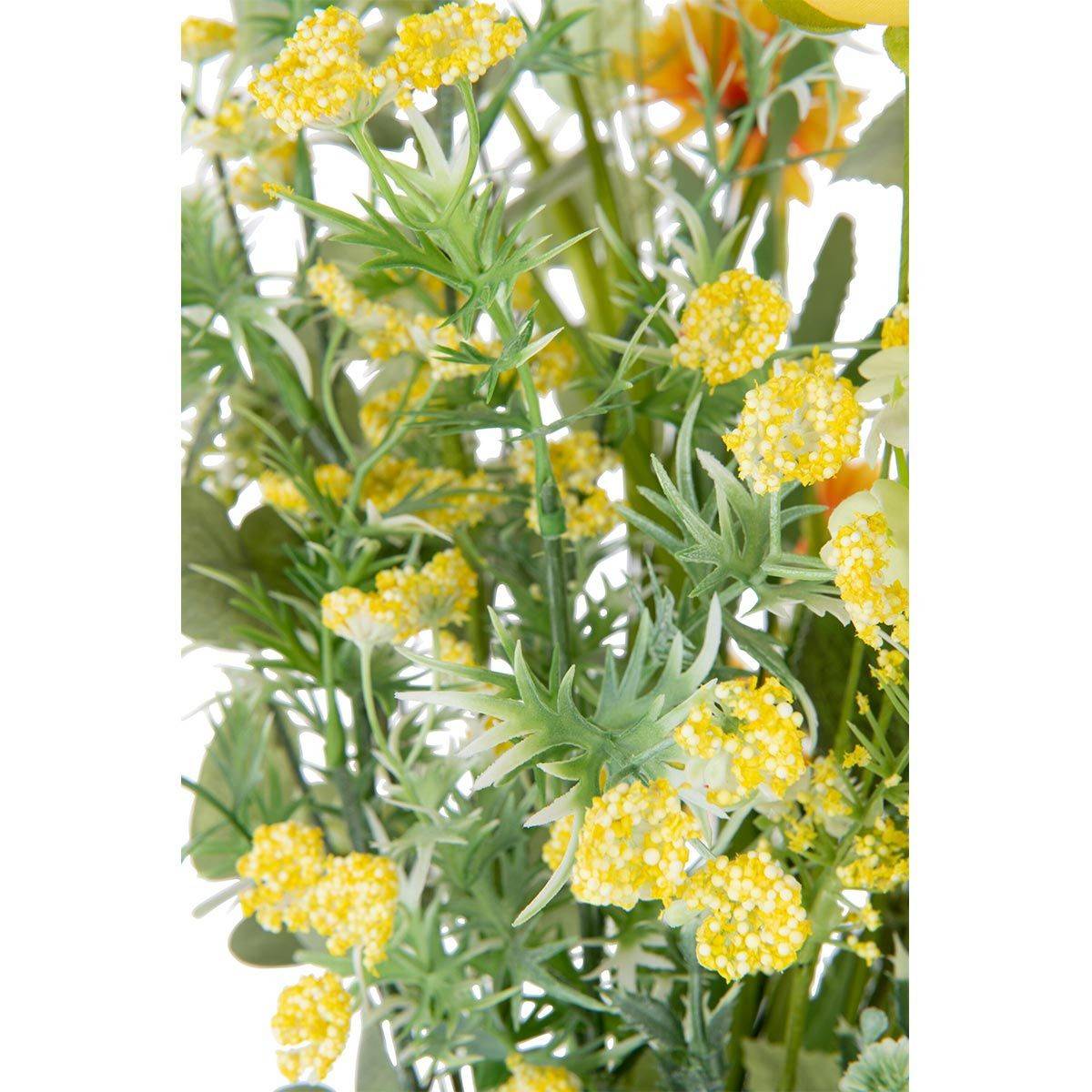 Bouquet de Fleurs Artificielles "Mixtes" 85cm Jaune - Image 4