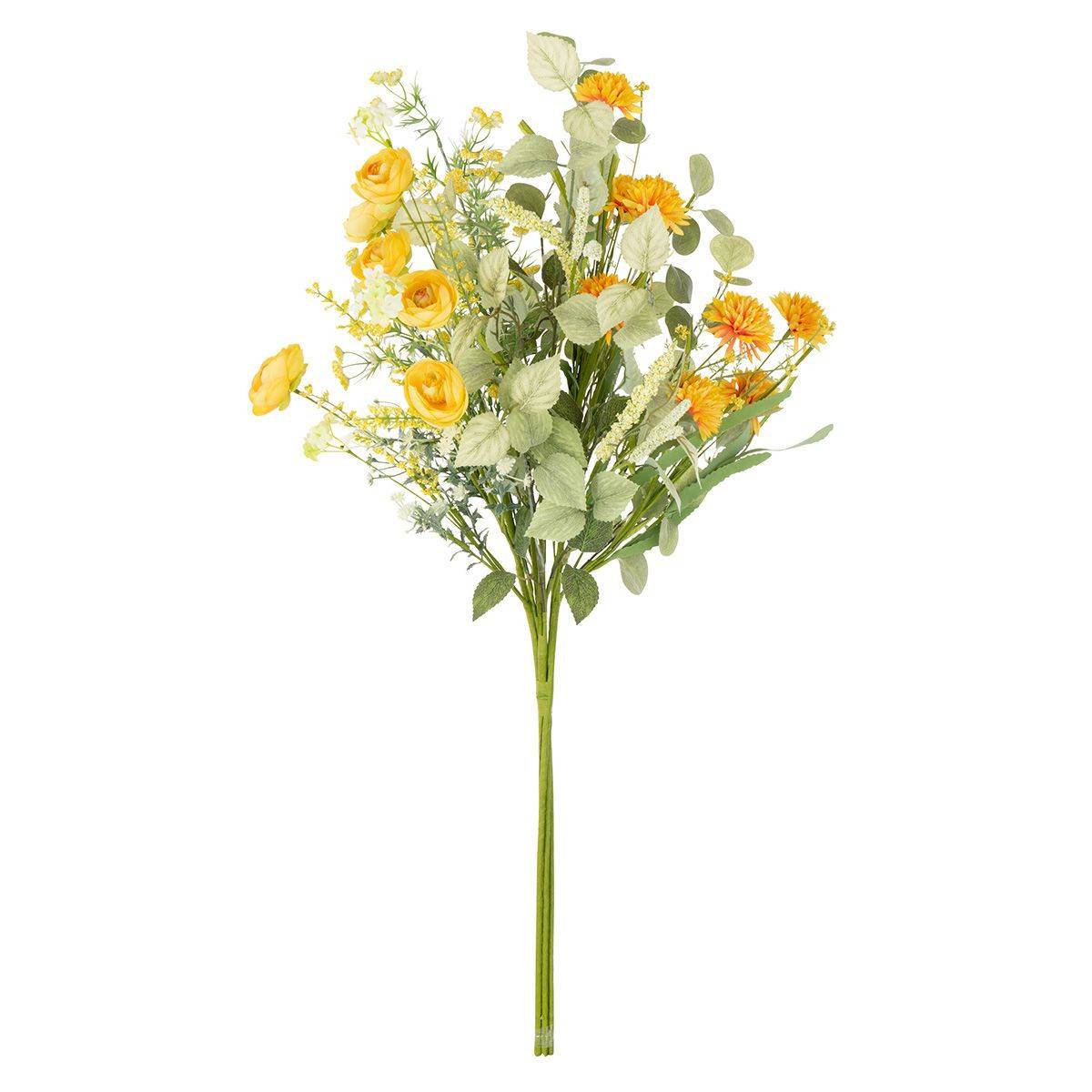 Bouquet de Fleurs Artificielles "Mixtes" 85cm Jaune - Image 1