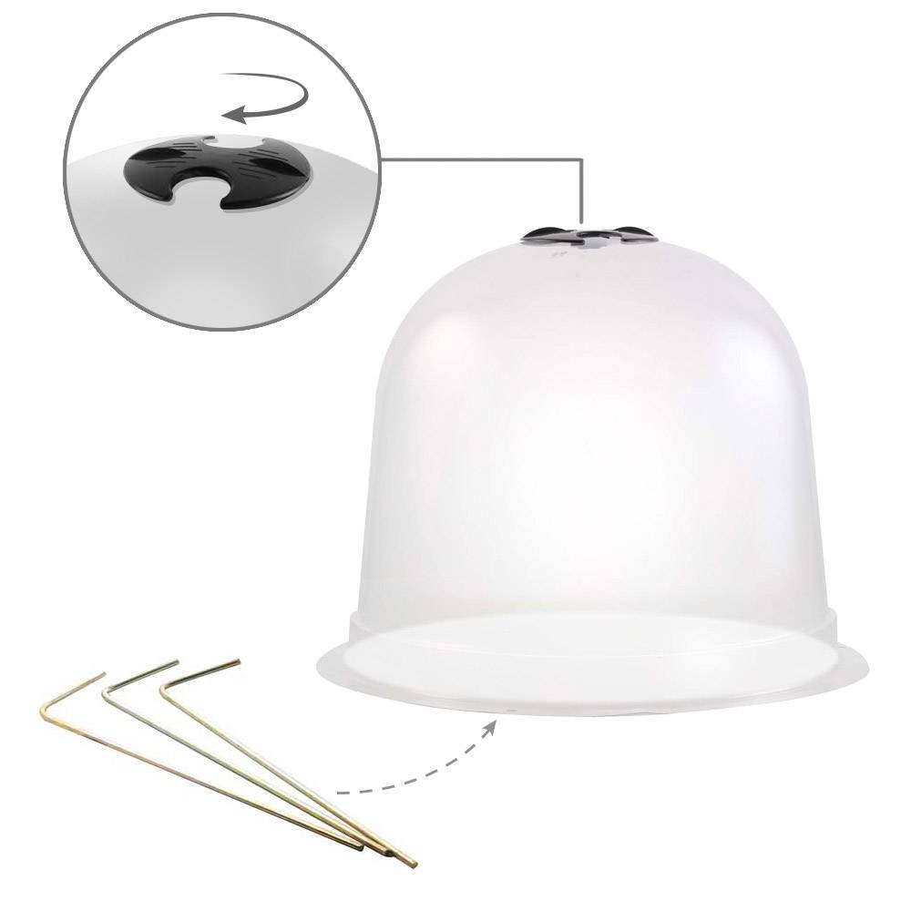 Cloches à salades plastique - Lot de 72 - Image 3
