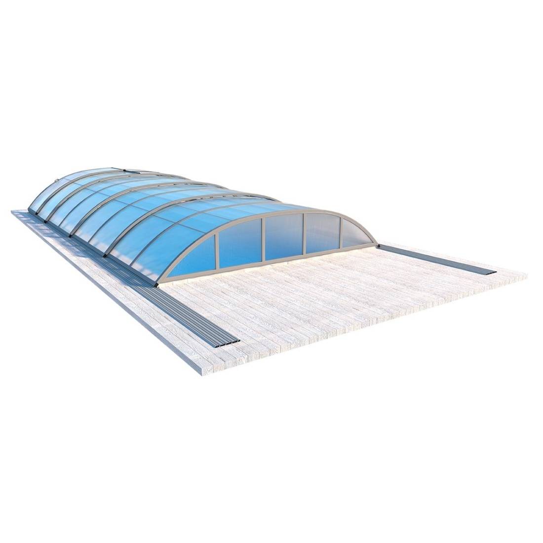 Altanka - Abri de piscine Horizon - 7.03x3.36 m - polycarbonate alvéolaire 8 mm - pour piscine BAS7307 - ECO307 - ALTANKA - Imagen 10