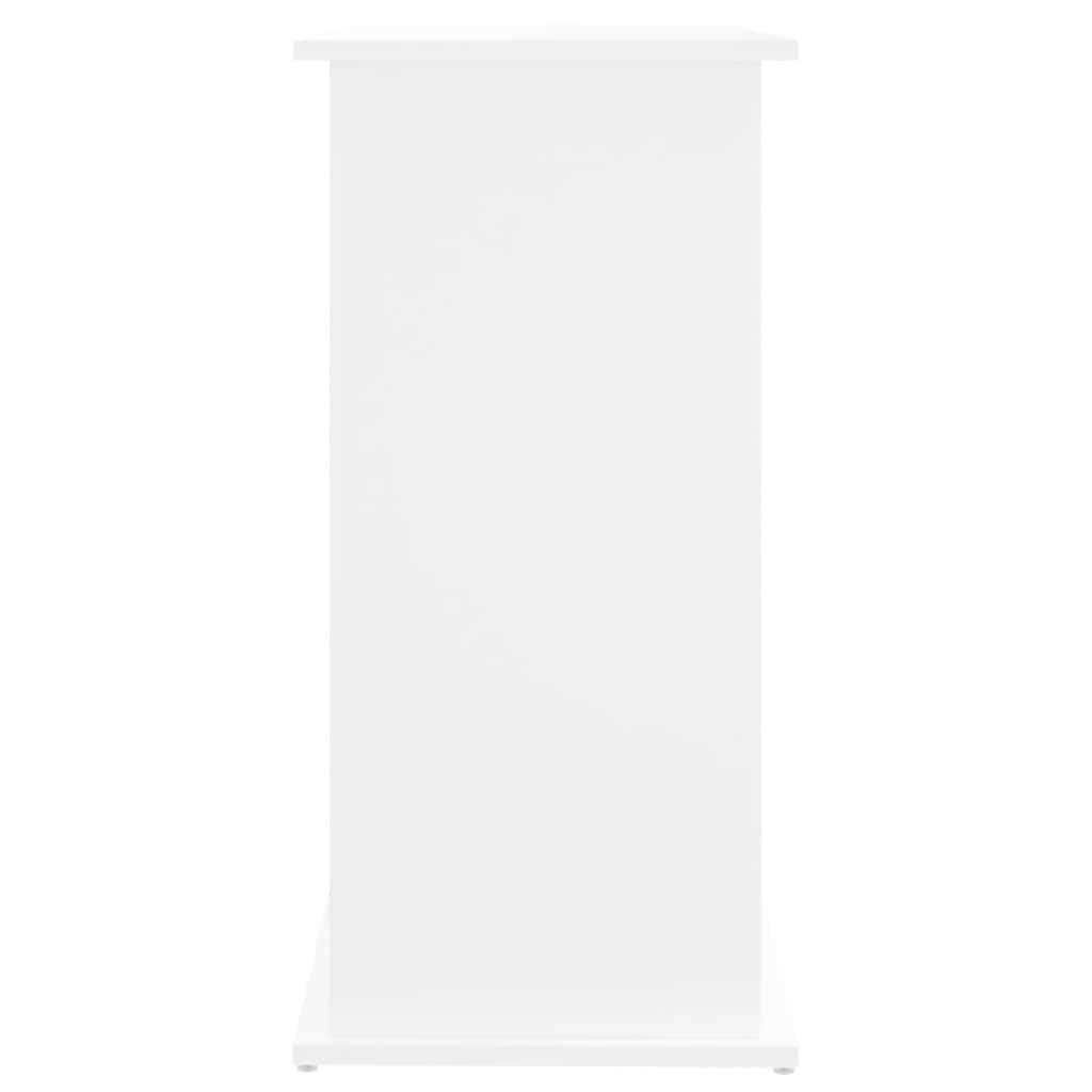 Meuble Aquarium Compact Bois d'ingénierie avec Portes de Rangement 81x36x73 cm Blanc - ComfortXL Outdoor Living - Image 7