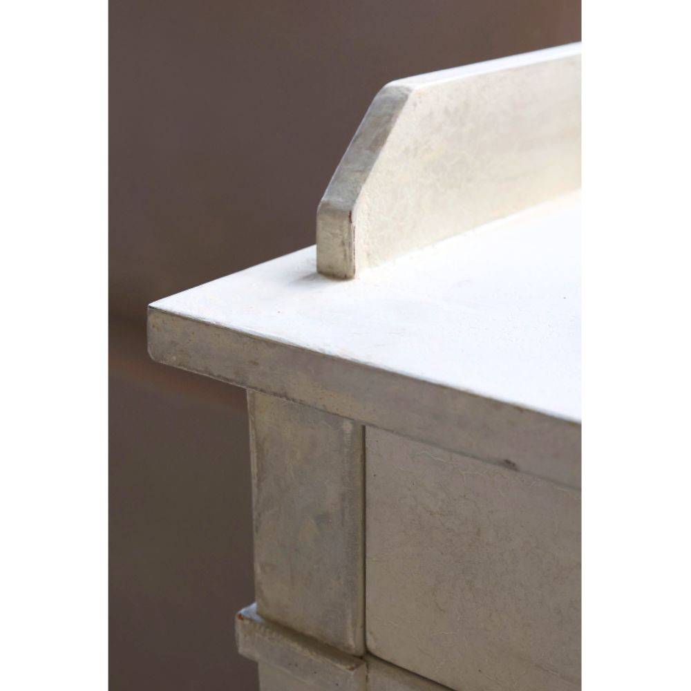 Chemin De Campagne - Buffet 2 portes en bois de pin blanc antique 153 x 51.5 x 112 cm Chemin de campagne - Imagen 7