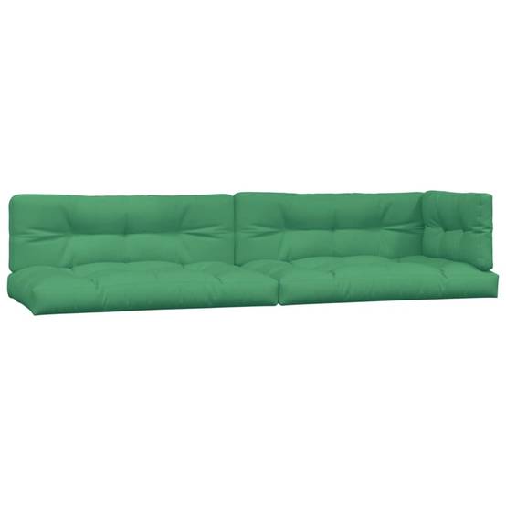 Lot de 5 Coussins d'extérieur - Coussins de palette - Coussins de Siège pour intérieur et extérieur vert tissu - Image 1