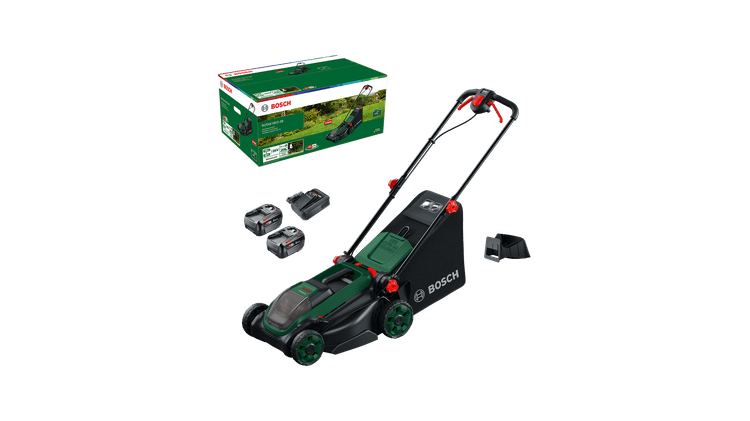 Bosch - Tondeuse à gazon sans fil ROTAK18V2-38 - BOSCH - 2 batteries 4,0 Ah - chargeur - 06008B9M00