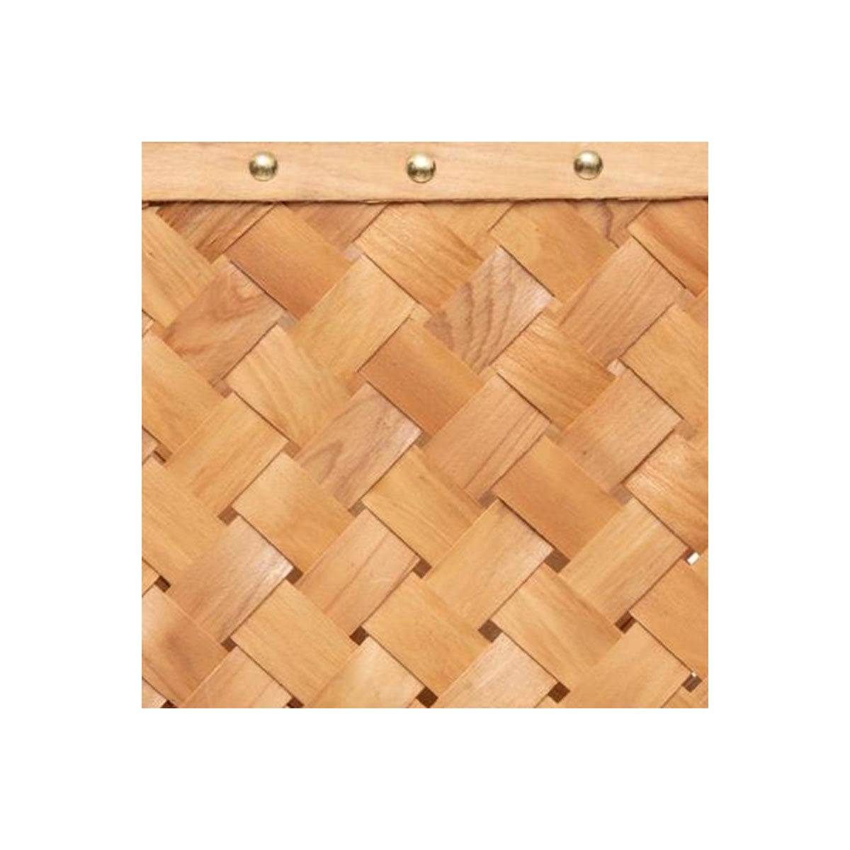 Set de 3 Paniers de rangement rectangle en Bois Clair - Imagen 8