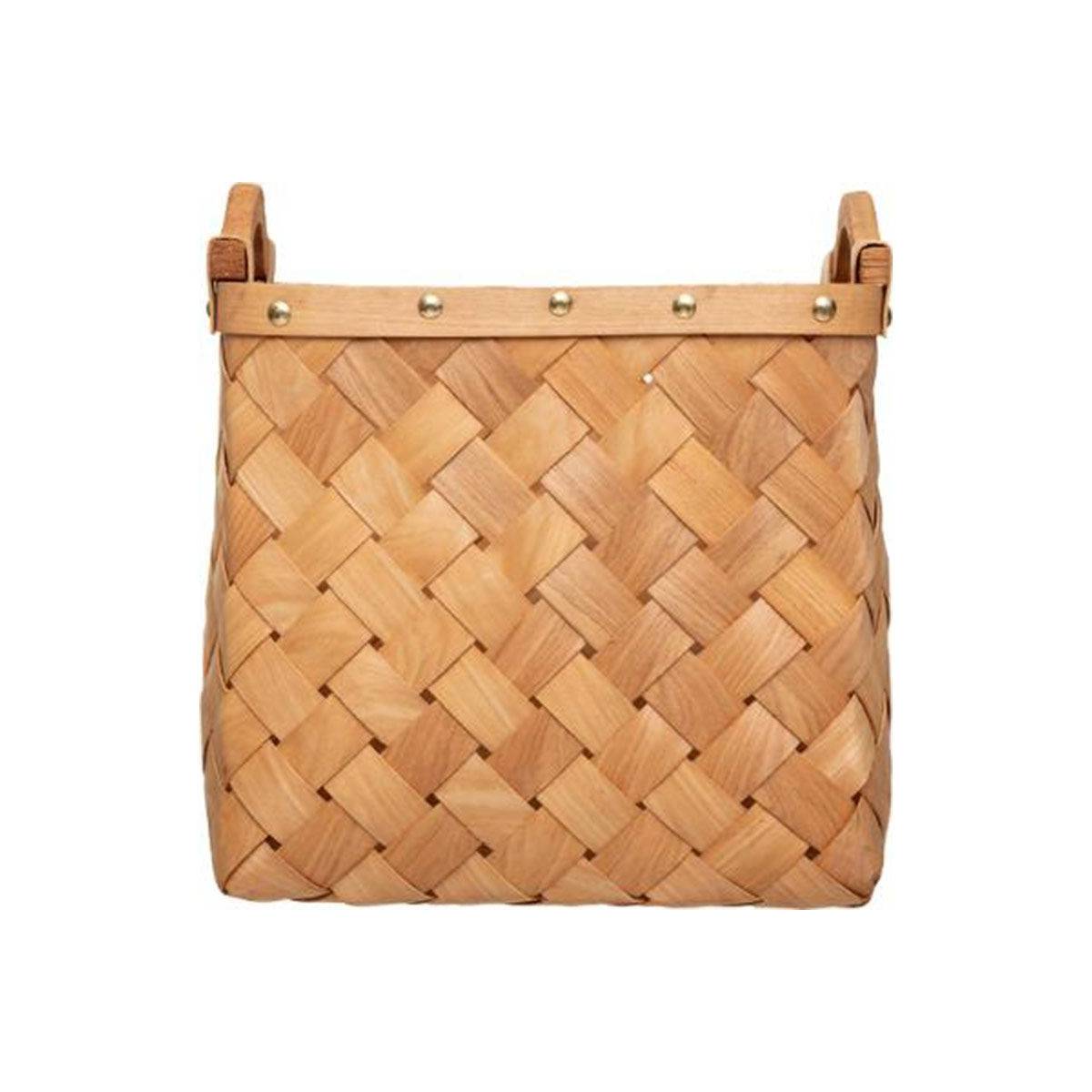 Set de 3 Paniers de rangement rectangle en Bois Clair - Imagen 7
