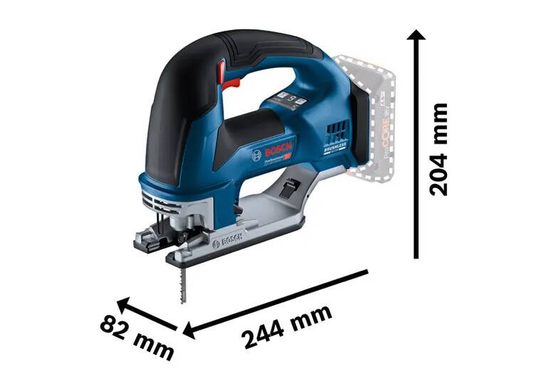 Bosch Professional - Scie sauteuse GST 18V-155 BC - BOSCH - sans batterie, ni chargeur - L-Boxx - 06015B1000 - Imagen 2
