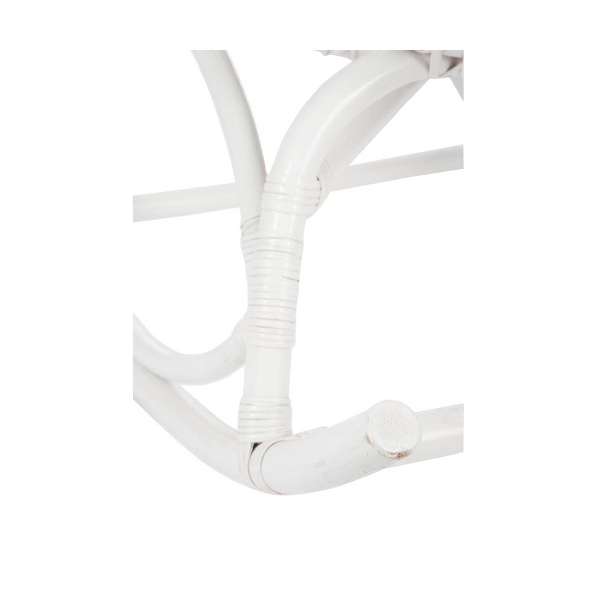 J-Line - Fauteuil à Bascule en Rotin "Washington" 93cm Blanc - Image 7