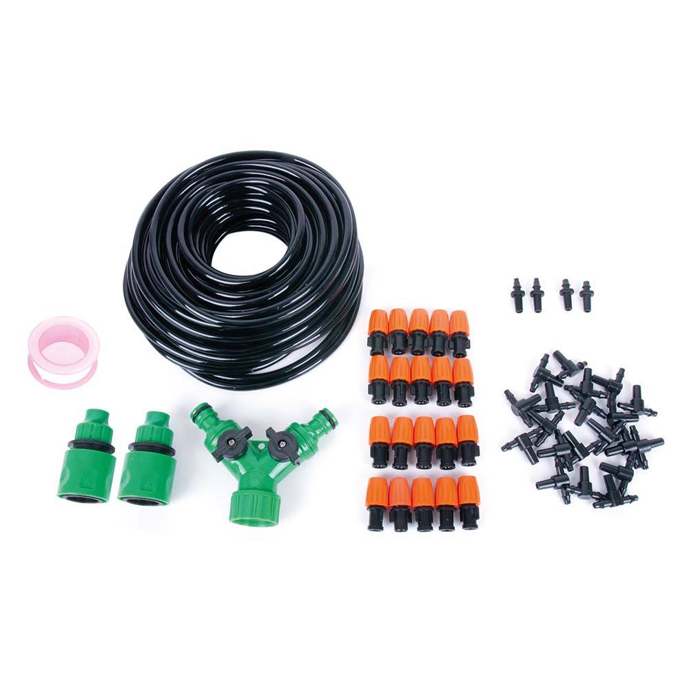 Terre Jardin - Kit d'arrosage goutte à goutte 25 m avec 20 valves réglables - TERRE JARDIN - Image 1
