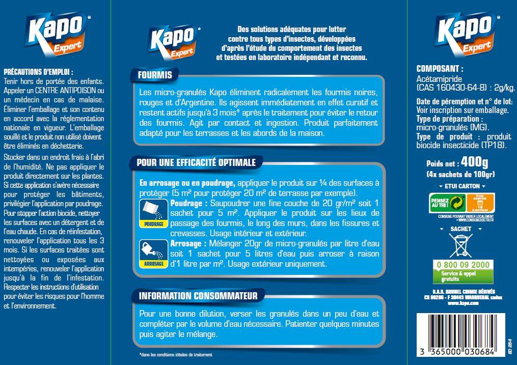 Kapo - Antifourmis granule KAPO expert, 400 gr KAPO - Image 2